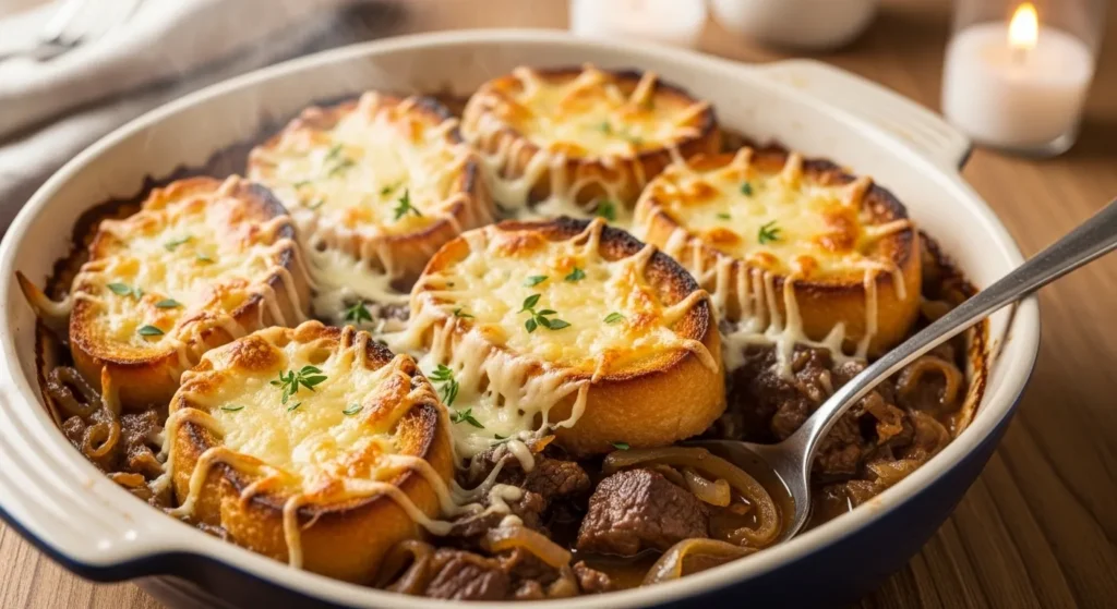 French Onion Beef Casserole