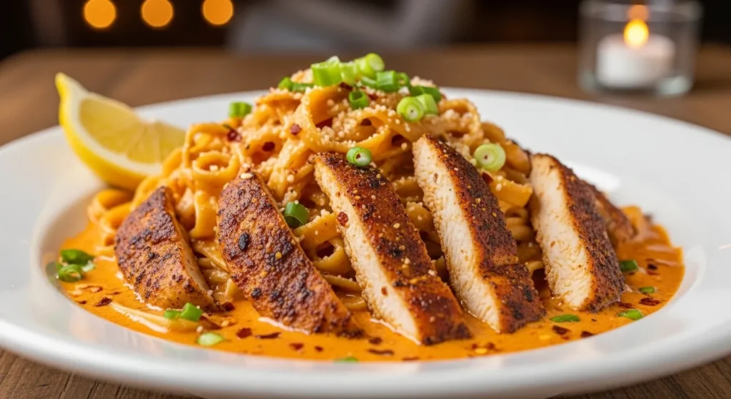 Homemade Spicy Cajun Chicken Alfredo