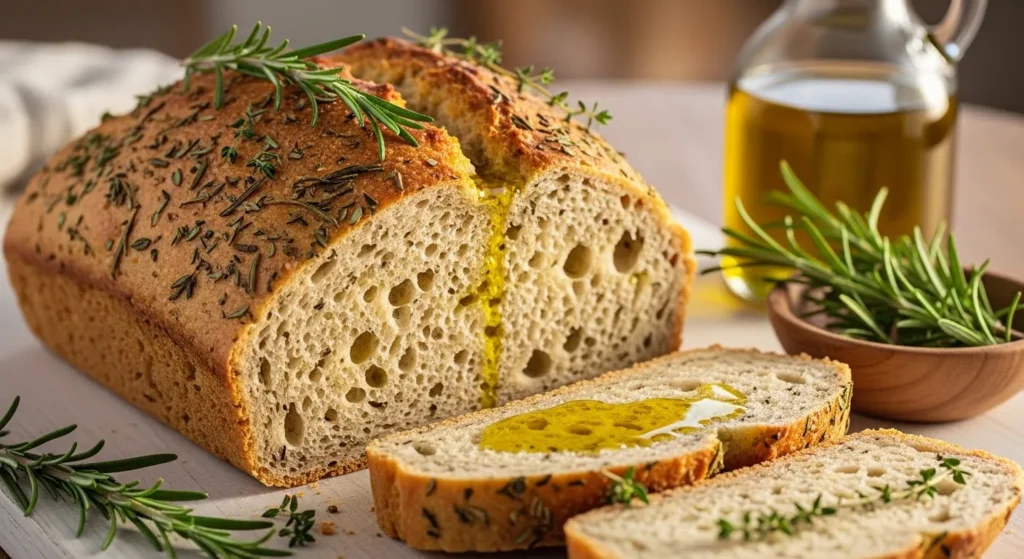 Herb & Olive Oil Keto Bread
