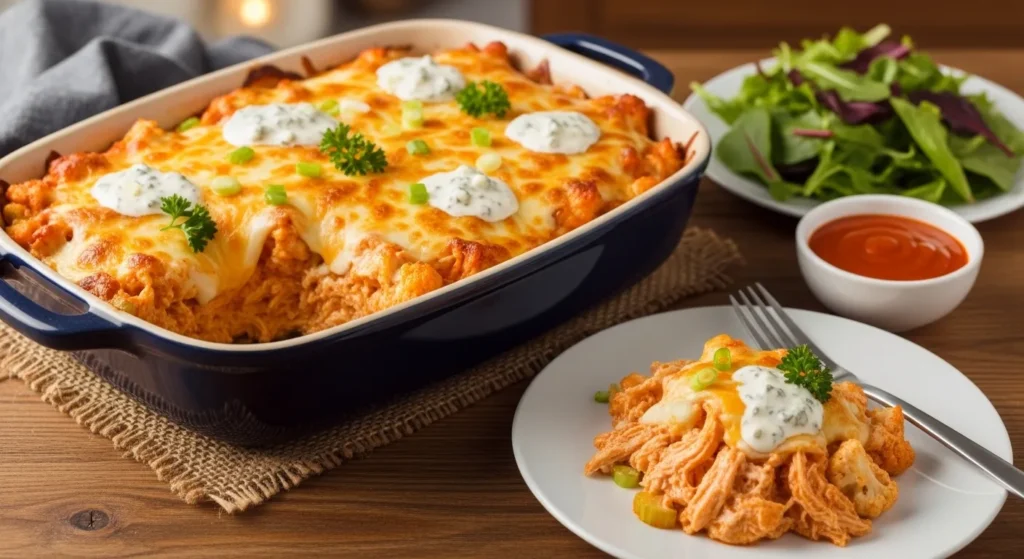 Keto Buffalo Chicken Casserole