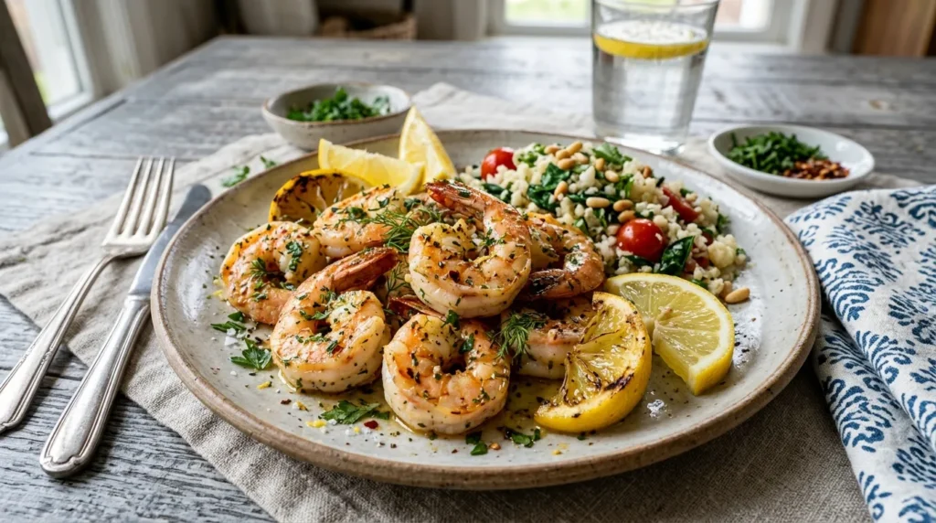 Lemon Herb Keto Shrimp